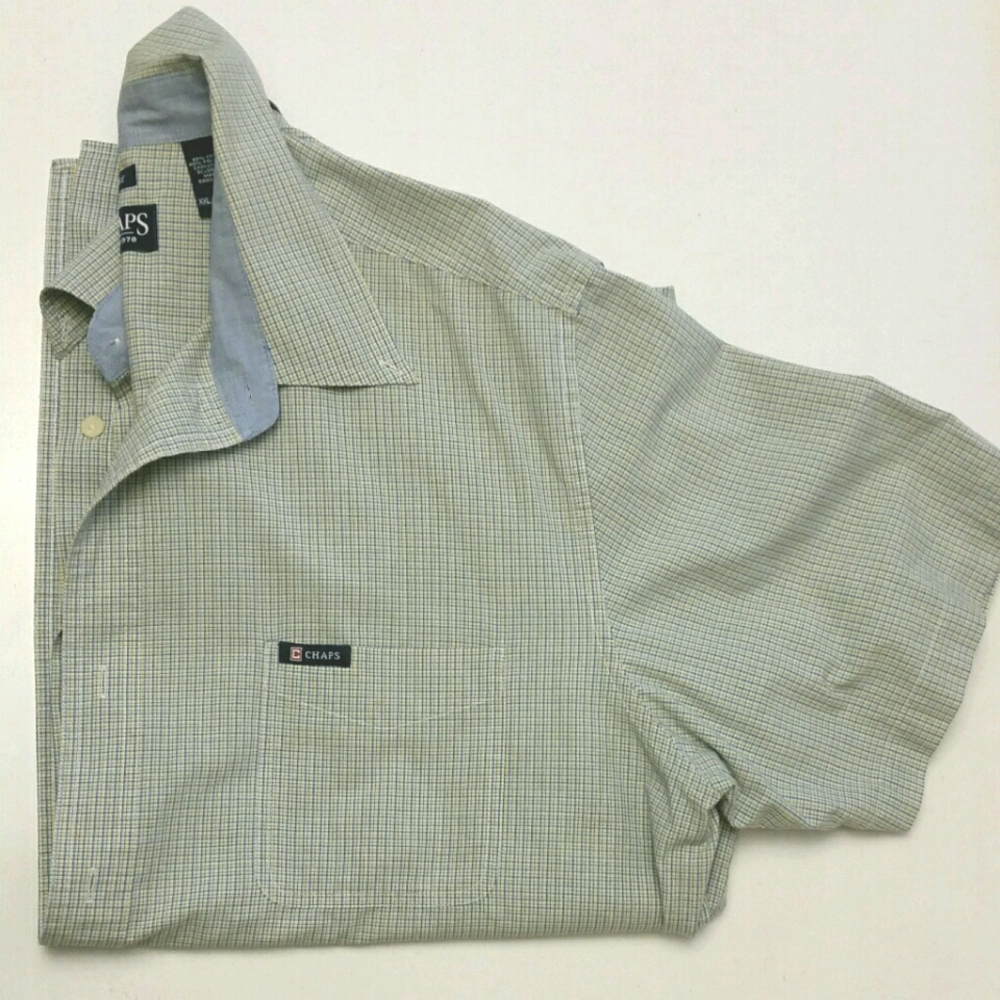 Chaps Short Sleeve Button Down Shirt XXL